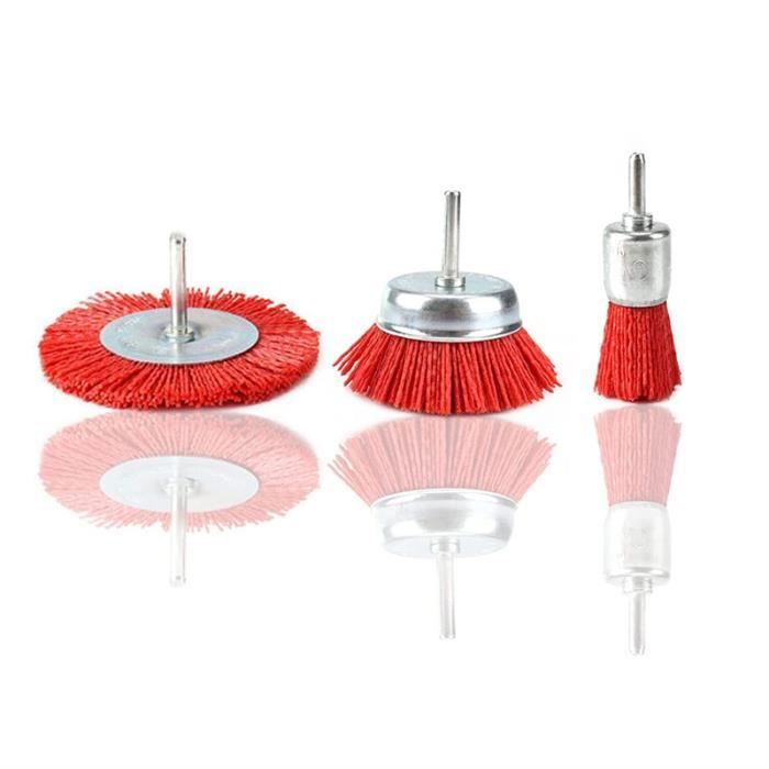 Brosses à polir 2 Rangs 65 mm Renfert - Poils Courts Polissage Métaux