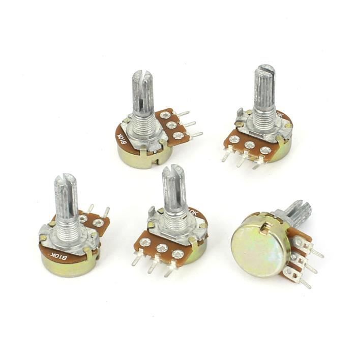 Potentiomètre Céramique Bobiné 100W 1K Ohm – Rhéostat Variable Avec Bouton