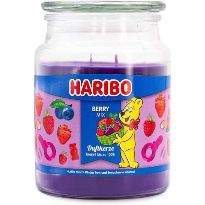 Haribo Lot De 5 Petites Bougies Parfumées Dans Coffret Cadeau - 20 Heures De Combustion