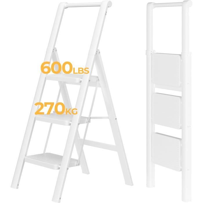 Escabeau Pliant Pro En Aluminium - 4 Marches Antidérapantes