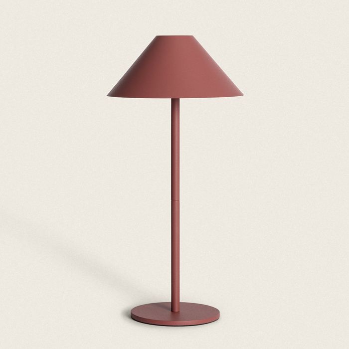 Lampe à Poser LED Portable avec Batterie USB Rechargeable Métal Kivuli Terre cuite