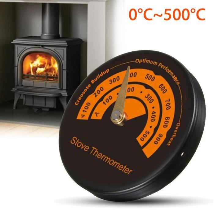 Thermometre Fourneau De Pipe 0 500 Magnetique Bois Log Burning