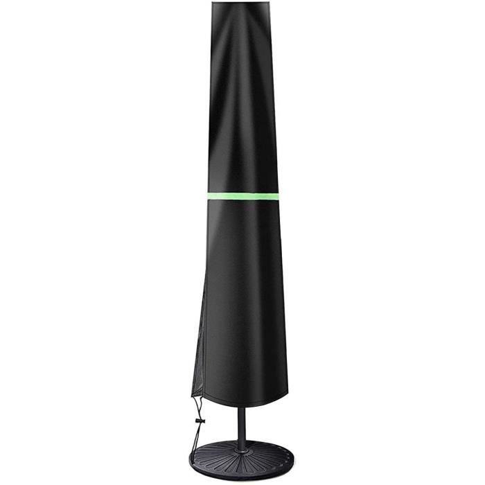 Housse De Parasol Déporté Imperméable - Taille 235 X 55 Cm - Kaki - Fermeture éclair Et Cordon De Serrage - Protection Pluie/soleil