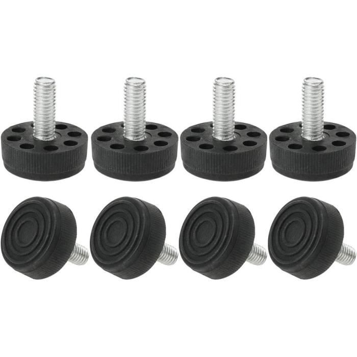 Lot De 8 Pieds De Meubles Réglables Sourcing Map - Blanc, Industriels, à Visser
