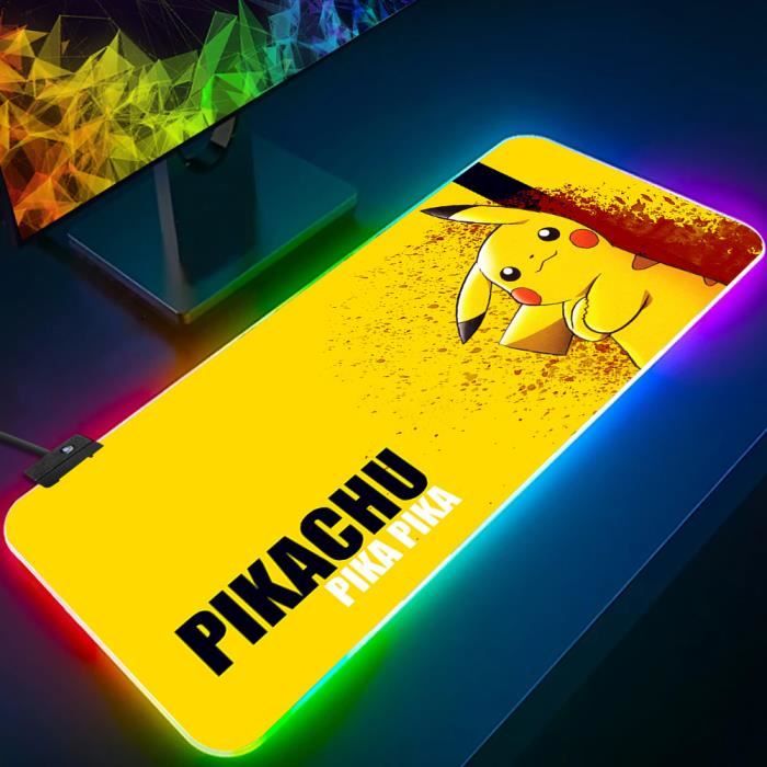 Mignon Pokemon Pikachu RGB Pc Gamer clavier tapis de souris tapis de