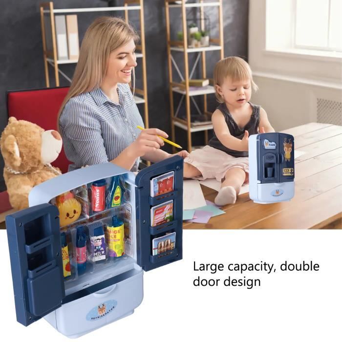 Melissa & Doug Jouet De Cuisine En Bois Avec Distributeur De Glaçons « Glace » – Blanc Nuage | Ensemble De Jeu De Cuisine Pour Enfants à Partir De 3 Ans