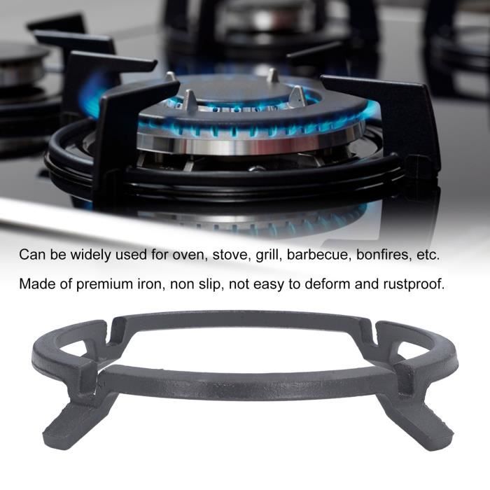 UYVPAER Support Réducteur Gaz Pour Plaque Cuisinière - Alliage Gris - Pour Cafetière Italienne Et Wok