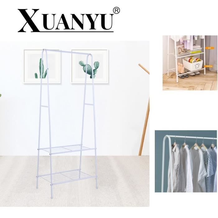 Séchoir à Linge Sur Pied Pliable 2 Niveaux – Grand Espace, Stable, Pliable Pour Gain De Place