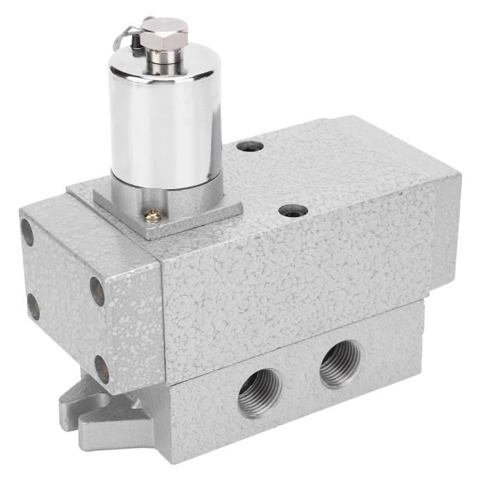 Allia - Vanne Pneumatique à Pédale FV-02 1/4 BSP - 2 Voies, 2 Positions - Avec Raccords 8mm - Pour Air Filtré, Pression Max 0.8 MPa