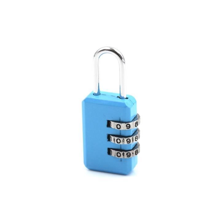 Lot De 8 Cadenas à Combinaison 3 Chiffres - Serrures Colorées Pour Valises, Casiers Et Sacs