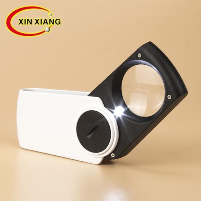 LOUPE OPTIQUE,Battery IncludeLoupe 8x Avec Lumière Led Portative Pour Lecture Lentille Optique