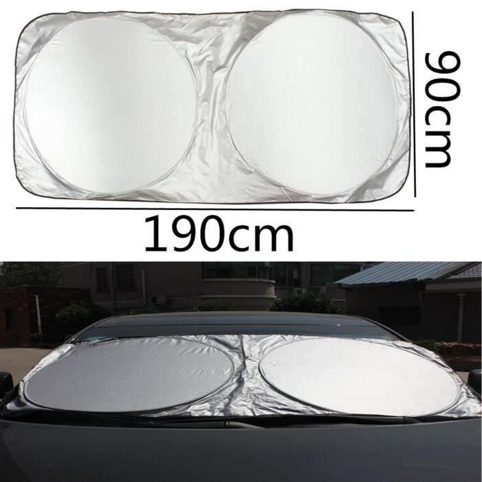 Parasol De Voiture Pliable 150x80 Cm - Protection UV Et Isolation Thermique - Pour La Plupart Des Voitures