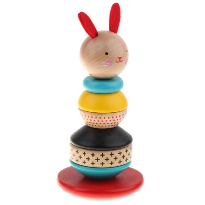 Jeu éducatif 3 Ans Jouets éveil Bois, 2 En 1 Pédagogique Empilable