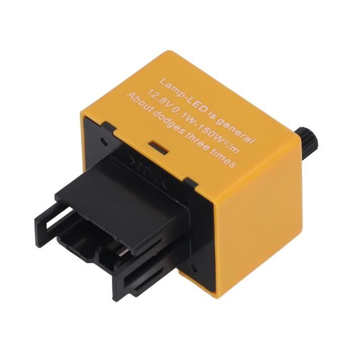 Relais Clignotant LED 12V CF-13KT - Réglable 0.1W-150W, Pour Voiture Ou Moto, Livré Avec Connecteurs