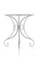 Table de jardin en fer forgé - Décoshop26 - MDJ10052 - Blanc - Style rustique-1