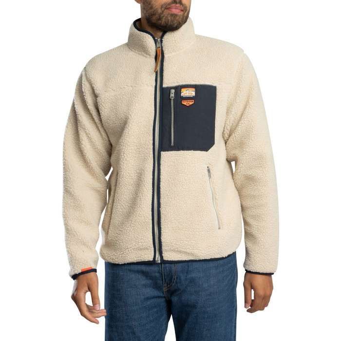 Veste Polaire Zippée Rétro Vintage Superdry Beige Cdiscount