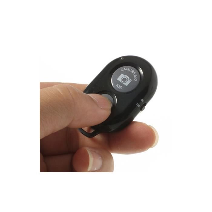 Pack De 2 Télécommandes Bluetooth Selfie Sans Fil - Déclencheur Photo Vidéo IOS Android - Portée 10m