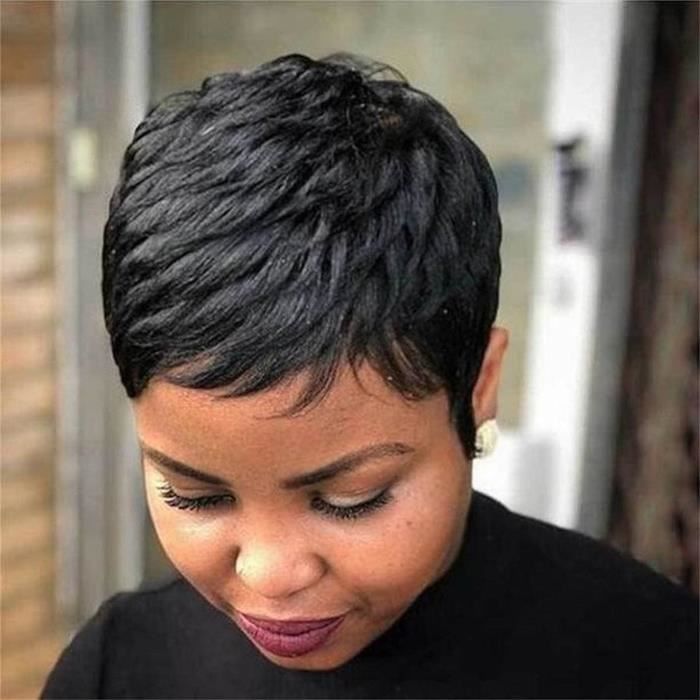 Perruque courte pour femme noire deals