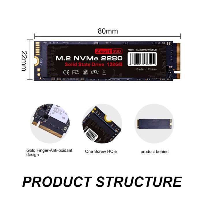 Generic Disque Dur Interne SSD, NGFF M.2 MVMe, Capacité De 512 GB, Pour  Ordinateur Portable - Prix pas cher