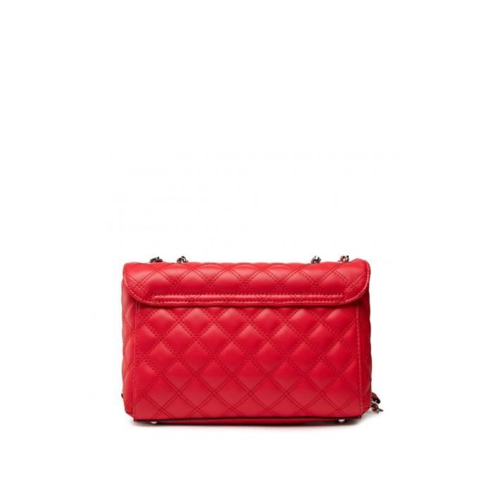 Sac bandouli re GUESS Rouge lipstick 26 17 7 TU Achat Vente