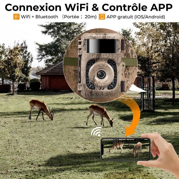 Kfc Camera K&F Concept Caméra de Chasse WIFI 4K 32MP Déclencheur 0,2s et Fonction ...