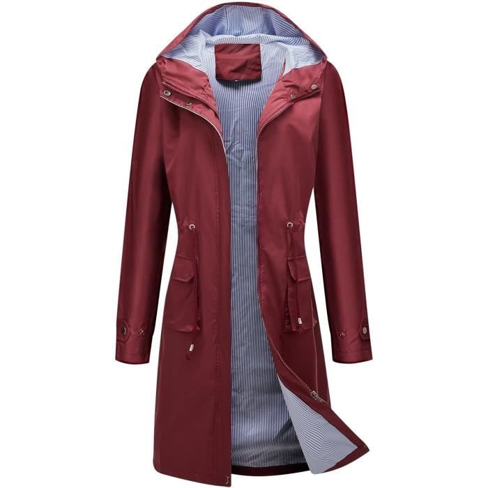Veste perfect imperm able femme coupe vent manteau chaud S pia
