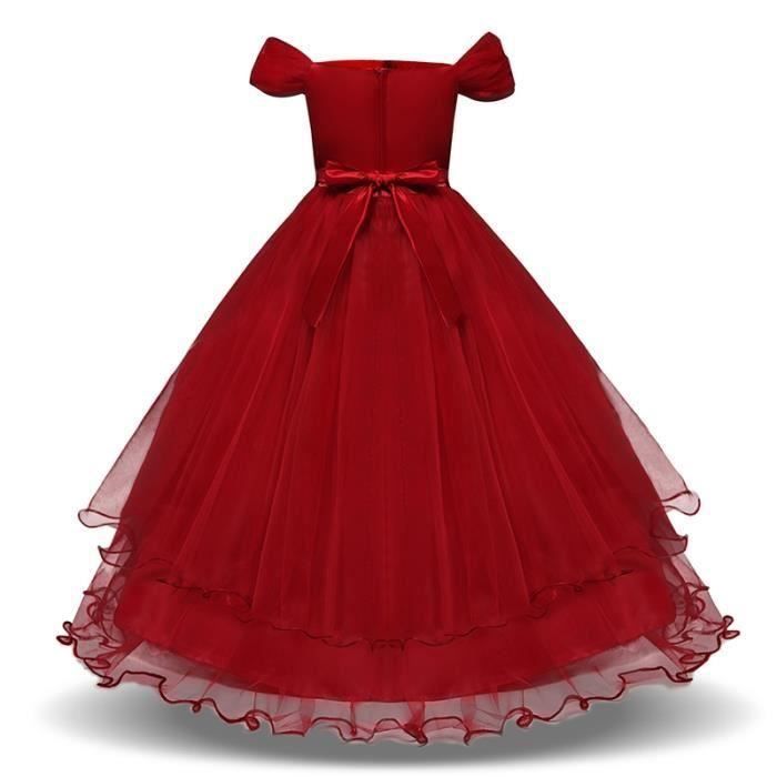 Robe Filles Bébé Mariage Cérémonie Demoiselle Enfant Jupe Loose