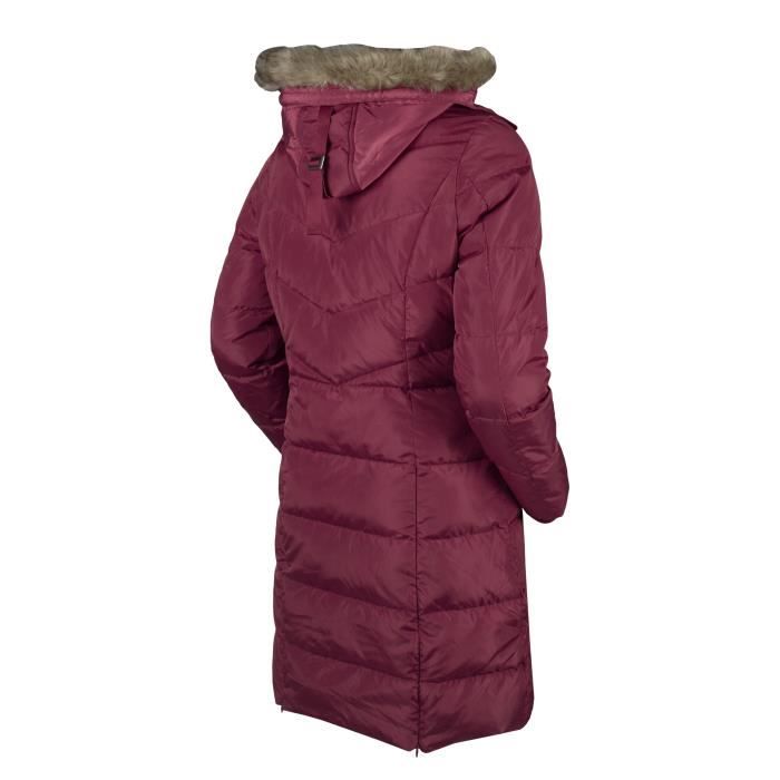 Parka femme bordeaux hot sale