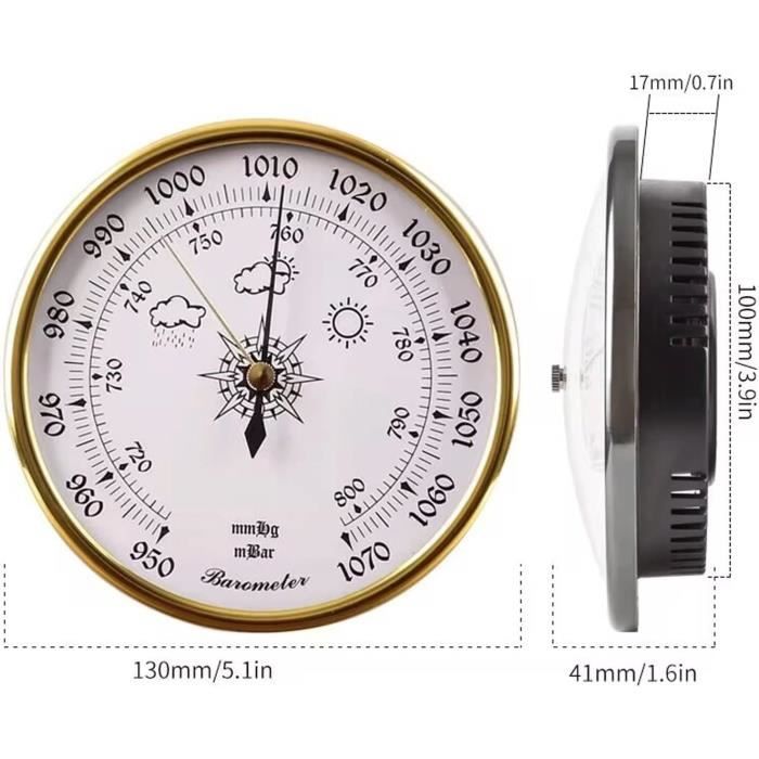 VIGOIR Station Météo Analogique Baromètre de hublot de Haute précision