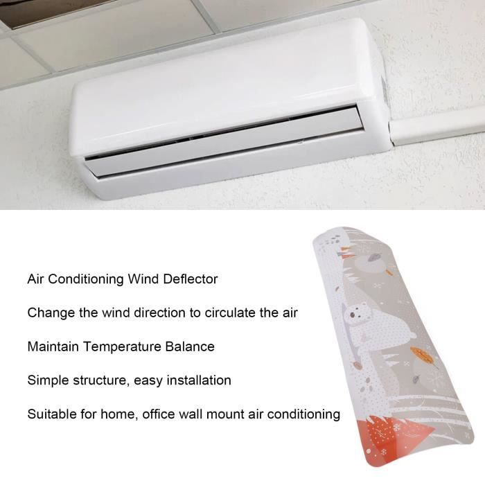Déflecteur Climatiseur Universel Métal Réglable - Bouclier Anti-Courant Direct Pour Bébé, Personne Âgée, Maison & Bureau