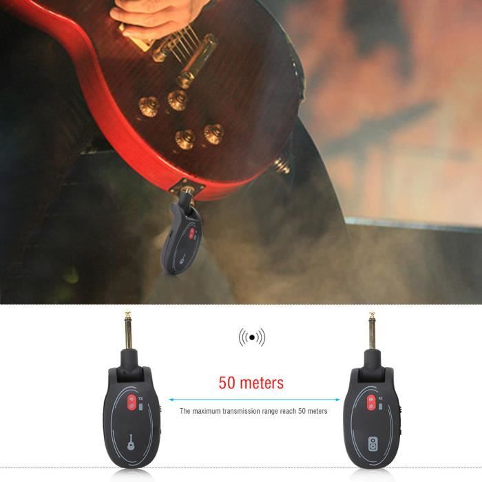 marque generique - Transmetteur Audio Sans Fil Pour Guitare électrique +  Récepteur 2,4 GHz USB 4 Canaux - Micros chant - Rue du Commerce