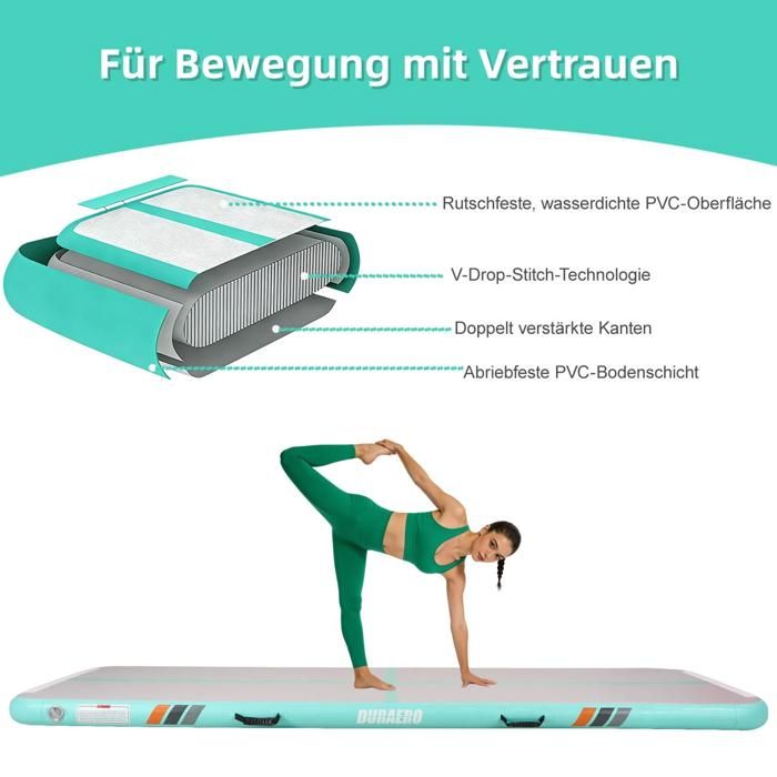 Tapis D'exercice Antidérapant Pour Abdominaux, Tapis D'exercice Pour Entraînement – Tapis épais à Isolation Phonique Pour Les Genoux, Tapis De