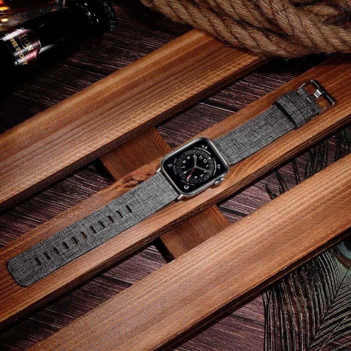Series 123 42mm le noir Bracelet en tissu doux pour montre