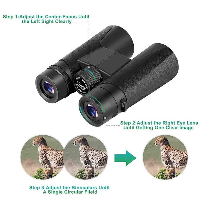 C-STDAR Jumelles compactes KXC1-1042B - 10 x 42 avec prisme BAK4 - lentille FMC - antibuée et étanche (IPX7) - vision nocturne à faible lumière | Rakuten