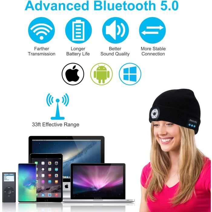 Ecouteurs Bluetooth 5.3 Sans Fil Avec HiFi Stéréo Et Mic IP7 Étanche