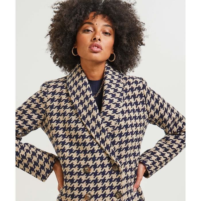 Veste pied poule femme sale