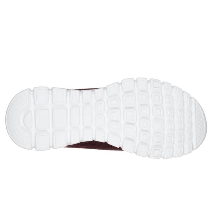 Basket SKECHERS Femme GRACEFUL GET CONNE BURDEOS Textile Rouge
