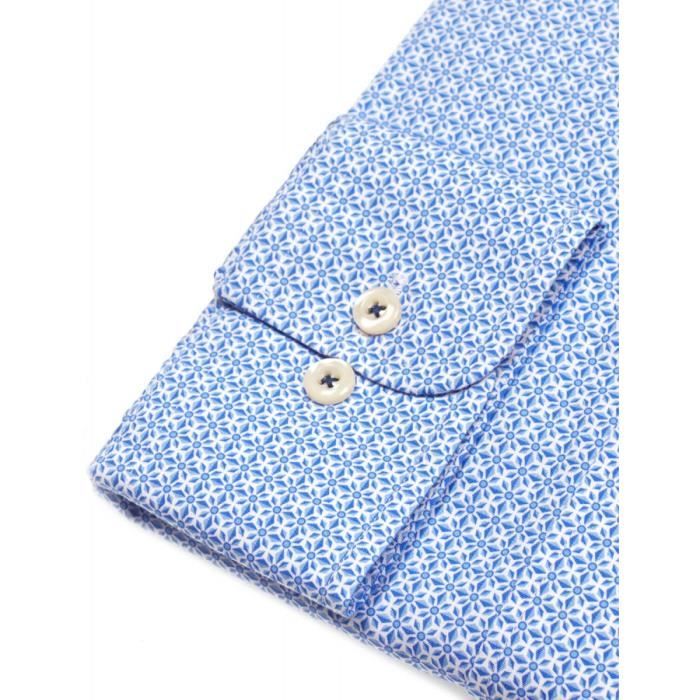 CHEMISE HOMME RIVER WOODS EN COTON Bleu Cdiscount Pr t Porter