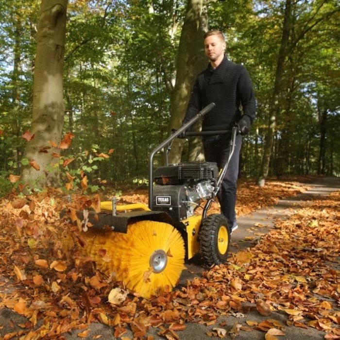Balai à Essence Professionnel 52cc – 2.3 PS – Largeur 58 Cm – Idéal Pour Feuilles, Neige Et Débris | Moteur 2 Temps