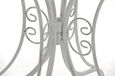 Table de jardin en fer forgé - Décoshop26 - MDJ10052 - Blanc - Style rustique-3