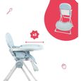 Badabulle Chaise haute pour bébé ultra compacte et légère - Dossier et tablette ajustables, Dès 6 mois-3