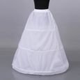 3 cerceaux elastic taille orelless pettiskirt de mariée mariée robe de mariée doublure femme fête costume costume jupes jupon-3