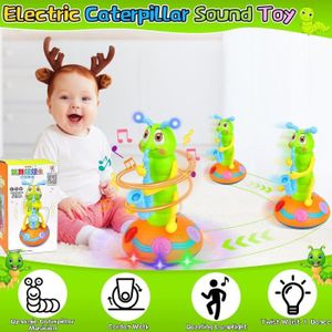 Jouet Musical Chenille Dansante Électronique Avec Lumières - Jouet D'Éveil Interactif Pour Enfants Veilleuse Bebe Musicale Et Lumineuse
