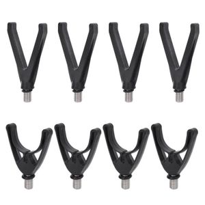 Lot De 2 Supports De Canne à Pêche Automatiques à Ressort - Inox & Caoutchouc - Plables