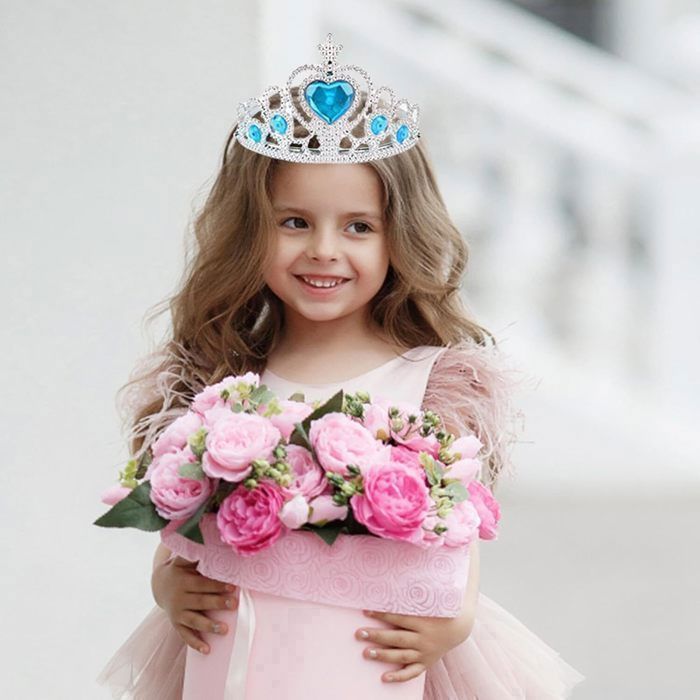 HLONK Ensembles de Déguisements de Princesse pour Petites Filles de 3 4 5 6 Ans Déguisements et Jeu d'Imitation Jouets Cadeaux pour Filles Chaussures et Accessoires de Princesse Ensembles de Jouets de