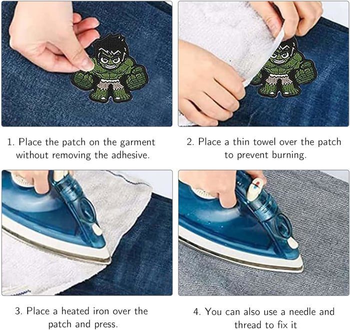 20 Patchs Brodés Thermocollants - Enfants Et Adultes, Motifs Variés - Pour Vêtements, Jeans, Sacs