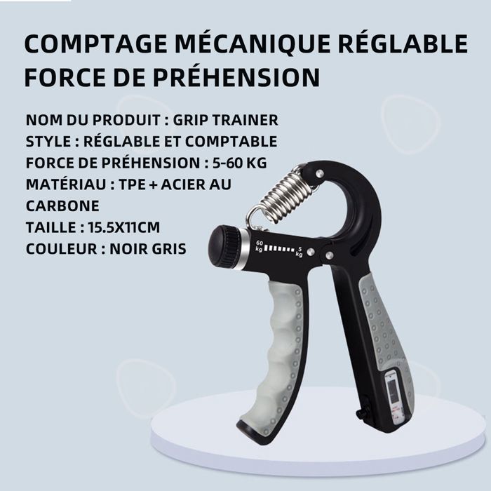 Entraîneur de doigt force réglable Trainer pour tension de force de
