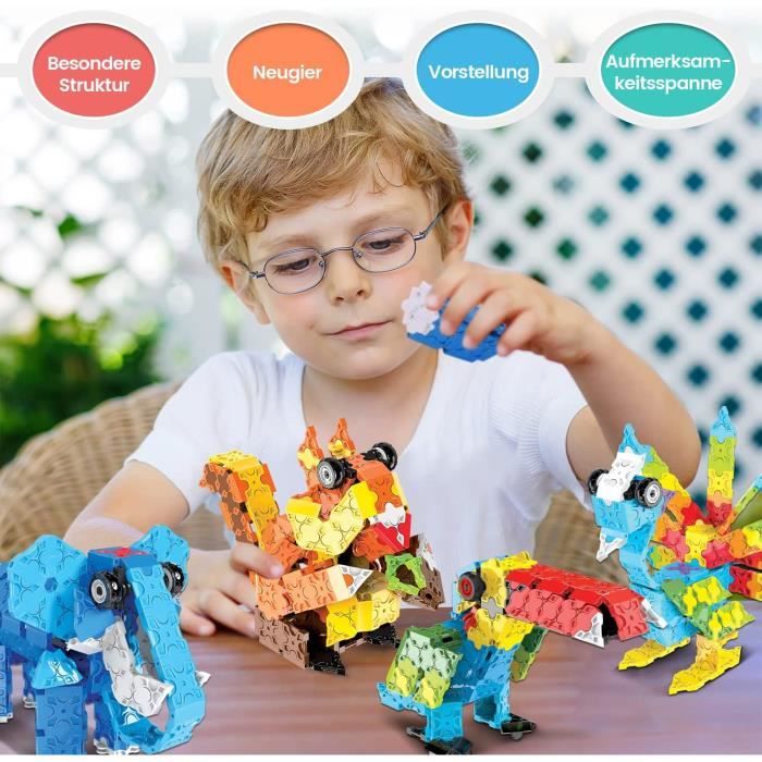 ACELIFE Jeu de construction éducatif garçons filles de 6 7 8 9 10 ans et  plus blocs de construction cadeau d'anniversaire - - Cdiscount Jeux - Jouets