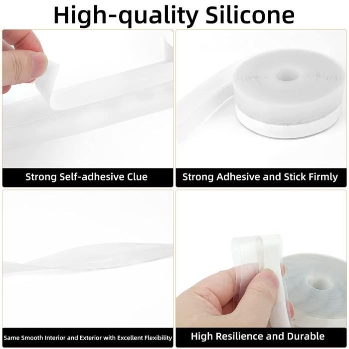 1 Meter - E-11 - Bande'étanchéité en Silicone de type E,résistant aux