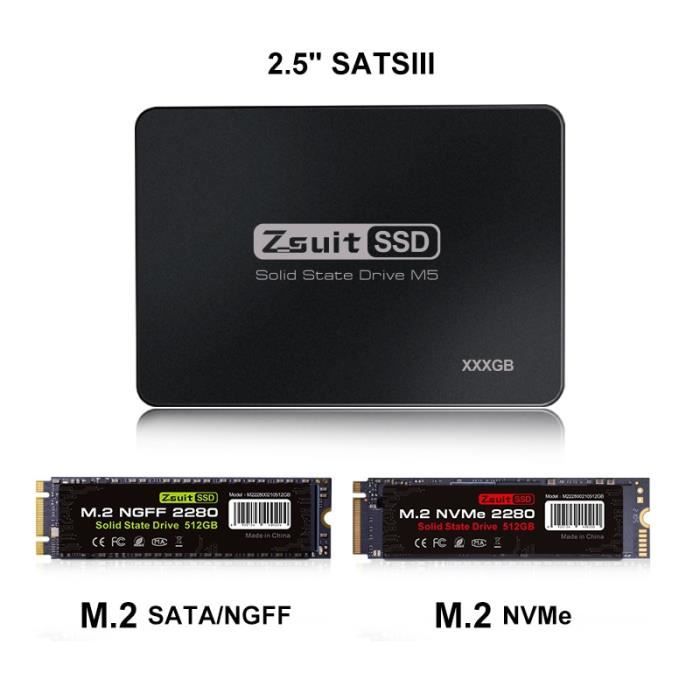 Disque dur SSD M2 NVME 512 go 256 go 1 to nvve M2 SATA ssd disque